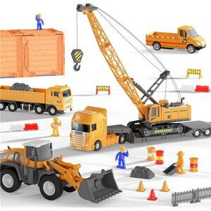 Kids Construction Toys Truck Set, Boys Engineering Vehicle